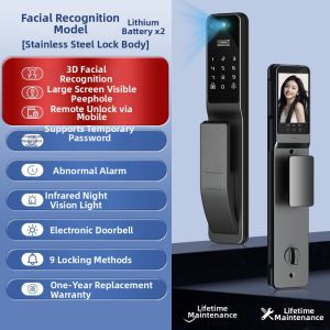 KANGTING | Fingerprint Password Face Recognition Camera Smart Door Lock
