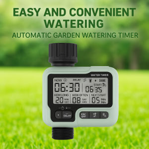 Smart Garden Water Timer/Automatic Irrigation System/LCD Display/360° Connector/Outdoor Drip Timer/IPX5 Waterproof