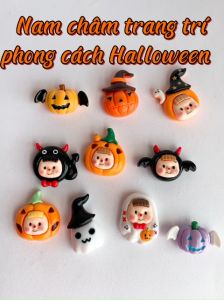 Nam châm hít dán trang trí tủ lạnh mẫu dễ thương chủ đề Halloween