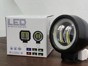 Lampu LED Tembak Sorot X2 Bulat 20 Watt 4D Motor Mobil Daymaker LW6003