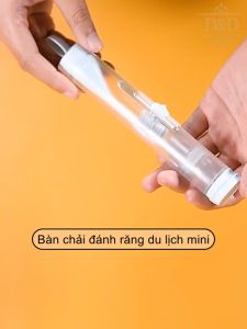 Bàn chải đánh răng du lịch tích hợp ngăn đựng kem Etravel