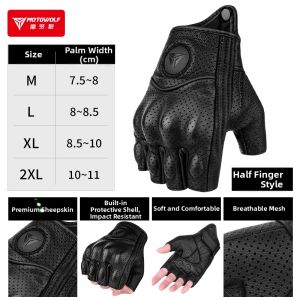 Motowolf | All-Weather Retro Anti-fall Motorcycle Gloves