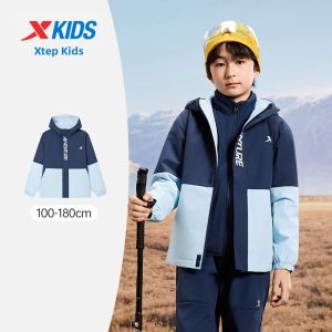 XTEP | Spring and Autumn New Boys Windbreaker 3-in-1 Fleece