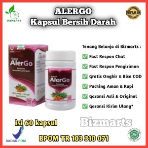 Alergo Kapsul Bersih Darah Herbal Obat Gatal Eksim Jerawat