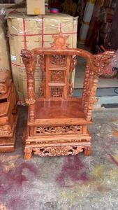 Ngai thờ gỗ hương ngai triện Ngai thờ gỗ - Long ngai gỗ hương