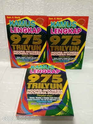 Buku Kamus Lengkap -975Triliun Berwarna Inggris-Indonesia