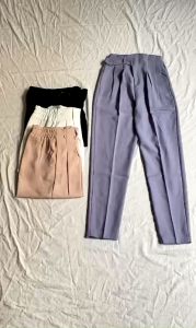 Quần baggy nữ lưng chun cạp cao vải quần tây nữ đẹp 888