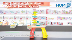 HOMIE Early Education Musical Light Toddler Activity Table/Enhance Cognitive/Sport Game/Music Piano