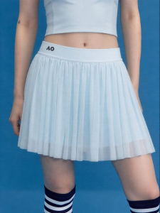 AO | Ballet-style Mesh Pleated Tennis Skirt with Built-in Shorts Breathable