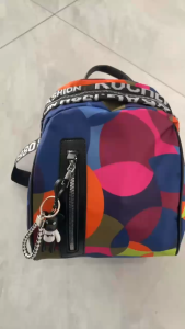 TAS WANITA 3198 - TAS RANSEL WANITA PELANGI + 2 GANTUNGAN - C