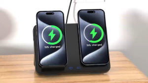 30W 4-in-1 Magnetic Wireless Charger for iPhone 14-16 Pro Galaxy S22-S24 Fast Dual Charging Station for Phone/Watch/Headset