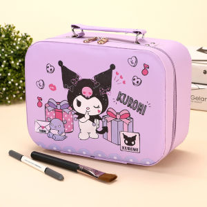 Large Capacity Portable Handheld Sanrio Cosmetic Bag Womens Makeup Pouch with Mirror Waterproof Storage Bag for Travel