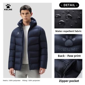 Kelme | Mens Winter Soccer Training Short Cotton Padded Jacket