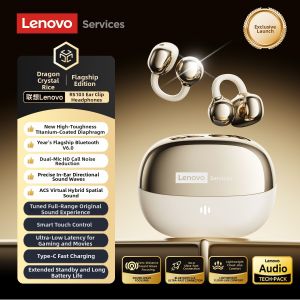 Lenovo | Bluetooth Ear Hook Wireless Sport Running Bone Conduction Open Ear Headphones