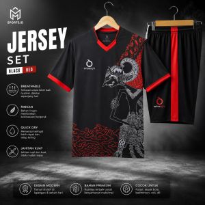 SETELAN JERSEY OLAHRAGA MOTIF WAYANG | MURAH BERKUALITAS