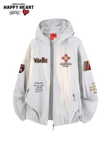 CHARLES JANGS HAPPY HEART | Light and Breathable Hooded Summer Sun Protection Jacket