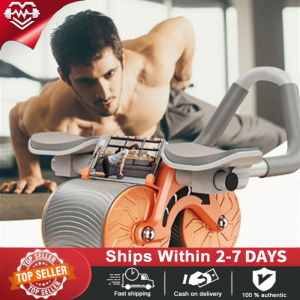 【Local Delivery】Abdominal Wheel Automatic Rebound Abdominal Muscle Wheel Elbow Support Rebound Abdominal Retraction Ab Roller Abdominal Muscle ABS Fitness Exercise Training