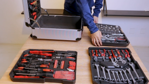 REAIM 187PCS Tool Set Hand Tool Spanner Tools Set For Motorcycle Car Portable Toolbox Socket Wrench Pliers Meter Stick Socket Torque Wrench Tool Universal Joint Complete Hand tool set