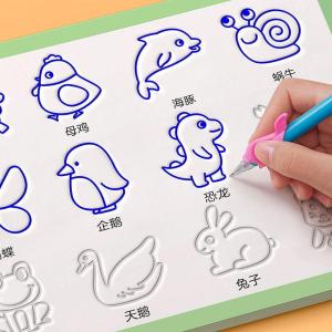 Sách Vẽ Hình Cho Trẻ Em Sách Màu Học Tập Cho Trẻ Mẫu Giáo Sách Vẽ Luyện Tập Cầm Bút Kiểm Soát Bút Chì Mô Phỏng