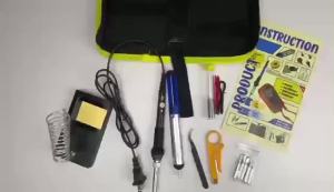 15 ชิ้น 60W ปรับอุณหภูมิได้ จอแอลซีดีหัวแร้งไฟฟ้า ปั๊มเครื่องมือเชื่อม หัวแร้งบัดกรี