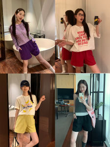 Quần Short Thể Thao Mùa Hè Màu Kẹo Cạp Cao Nhanh Khô Thoáng Khí Quần Dài Thường Ngày Cho Nữ Màu Hồng Quần Áo Ngoài