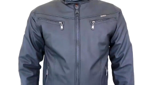Jaket kulit pria terbaru bahan kulit sintetis jaket motor anti badai bordir L XL XXL XXXL