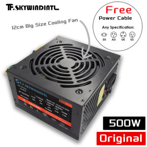 Cheap 500W Black ATX Desktop Gaming PC PSU Power Supply 120mm black Cooling Fan For Desktop Gaming PC Server