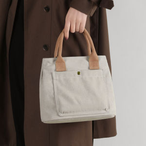 Fashionable Large Capacity Canvas Tote Bag Womens Handbag Retro Style Crossbody Bag Versatile Casual Shoulder Bag for Youth