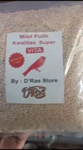 BISA COD!!!milet putih 1kg repack vita || Makanan Burung || BURUNG