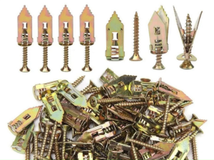 【10/20/50/100/200ตัว】 พุกยิบซั่มสกรู สกรูงานไม้ สกรูปลายสว่าน พุกผีเสื้อเหล็ก (พุกยิบซั่ม+สกรู) พุกเหล็ก