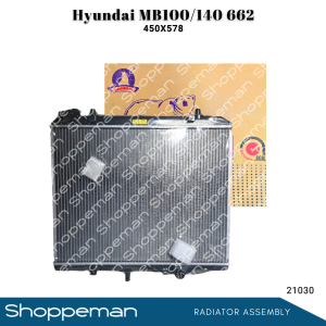 21030 HYUNDAI MB100 MB140 662 RADIATOR ASSEMBLY M/T 450x578x26mm PA26 1ROW