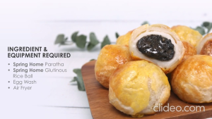 Frozen Food / Camilan Siap Saji Spring Home Glutinous Rice Ball / Bola Nasi Ketan 200 Gr Varian Peanut / Kacang Filling Red Bean Paste / Kacang Merah Pasta Filling Sesame / Biji Wijen Filling