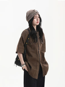 zuocisankon | Retro Washed Denim Shirt