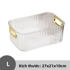 Hộp Đựng Đồ Bằng Nhựa Trong Suốt Có Tay Cầm Hộp Đựng Mỹ Phẩm Hộp Đựng Đồ Trong Suốt Có Thể Xếp Chồng Lên Nhau Hộp Đựng Đồ Để Sắp Xếp Nhà Cửa