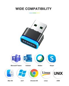 Mouse Jiggler USB Driver-Free Shaker Mechanical Undetectable Mouse Mover Simulator Smart Keeps Computer/PC/Laptop Awake
