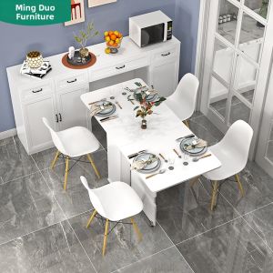 MINGDUO | Multifunction Folding Dining Table and Shelf