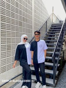 Aldira Kaos Oversize Couple Pria dan Wanita Combi Terbaru 2023 / Kaos Oversize