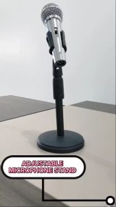 V2S Y5 Retractable 360 Microphone Bracket Adjustable Height Stand Desktop Stand Holder With Oval Clip Desktop Mic Stand