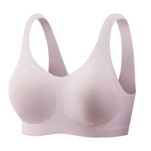 Womens Bra Push-Up Plus Size M-XXL Comfortable and Breathable Wire-Free  Rear Closure Semi-Fixed Cup Underwear