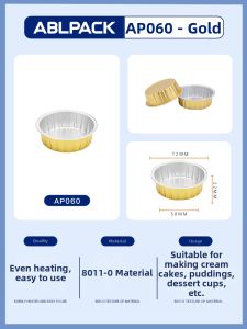 ABLPACK | Bakery Molds Foil Box Paper Cup Disposable