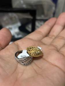 Cincin Pria Wanita Single Tunangan Nikah Kawin Zirconia P-8