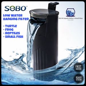 Sobo WP-208H Low Water Hang On Filter PumpTurtle Tank Fish Tank