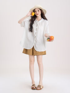 Chic & Gentle Design Short Sleeve Top and Shorts Set For Women