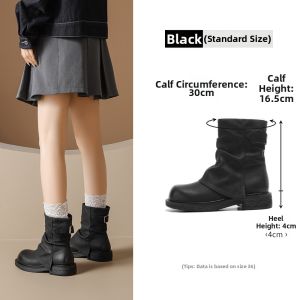 Agsdon | Brown Retro Thin Summer Womens Martin Boots