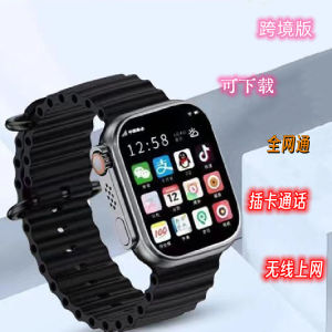 Smartwatch กันน้ํา Plug-In Card วิดีโอคอลนาฬิกาสําหรับนักเรียนผู้สูงอายุเด็กสายซิลิโคน Anodized อลูมิเนียมโลหะกรณี