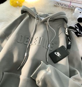 Vintage Sweatshirt Mens Hooded Oversize500g Heavy Weight Spring and Autumn Fashion Brand American Genderless Stiff High Street