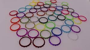 XOXNXEX 1pair=2pcs Plastic Replacement Accessories Accent Rings for Sony for Dualsense 5 PS5 Controller