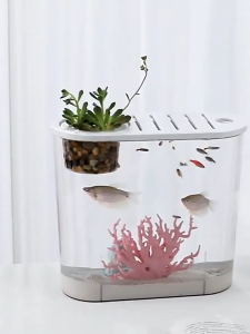 ตู้ปลาทอง ตู้ปลา ตู้ปลาตั้งโต๊ะ เอชดี แข็งแรงทนทาน ตกไม่แตก เหมาะสำหรับเลี้ยงปลากัด