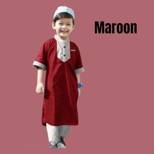 KAYLA KIDS - SETELAN BAJU KOKO JUBAH ANAK MUSLIM ANAK LAKI LAKI USIA 1-12 TAHUN