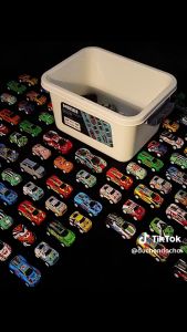 Thùng 30 Ô Tô Đồ Chơi Cho Bé Set 30 Xe Đua Chạy Đà Cót Chất Liệu Hợp Kim Nhựa ABS